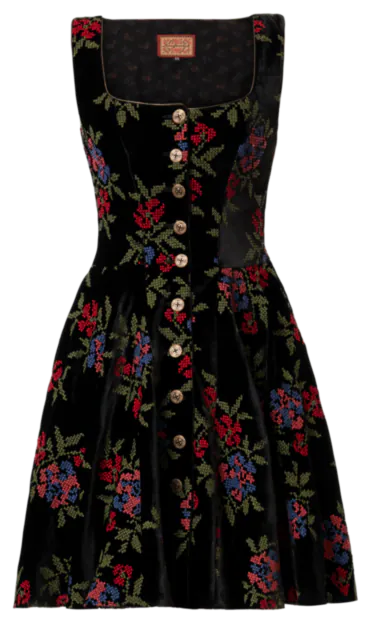 Doll Parts Dress velvet rose - Dresses by Lena Hoschek