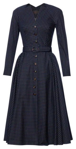 Dossier Kleid blue check - Kleider