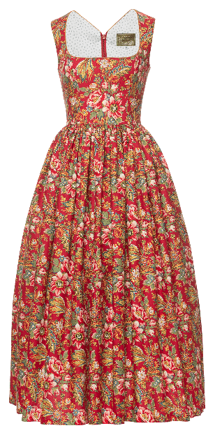 Elouise Dress wildflowers red - Dresses