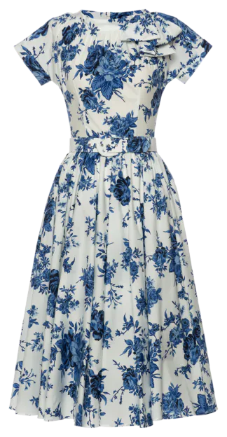 Emily Kleid blue rose - Kleider