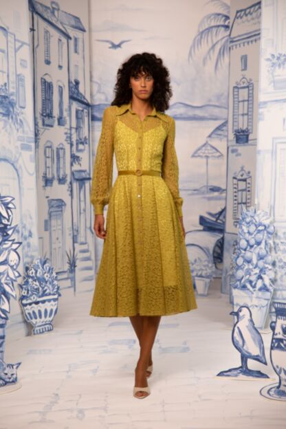 Estelle Dress lime - Dresses