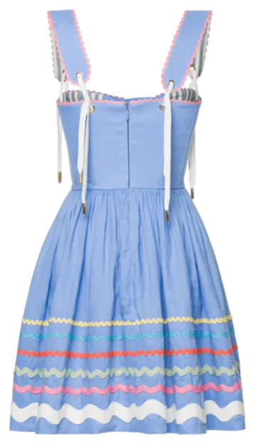 Summer Linen Dress - Corset Bodice and Flared Skirt by Lena Hoschek