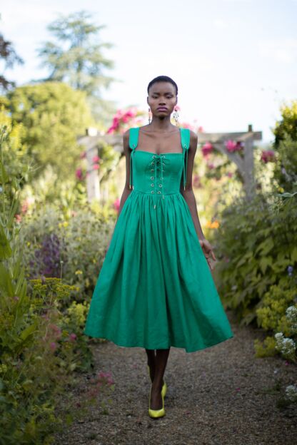 Giuseppina Dress emerald - Shop All