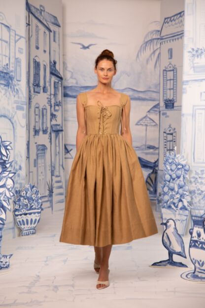 Giuseppina Kleid tan - Kleider