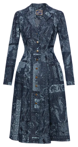 Jill Dress denim paisley - Dresses