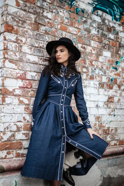 Jolene Dress denim - Dresses