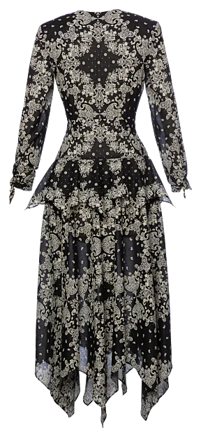 June Kleid black bandana - Kleider