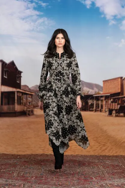 June Kleid black bandana - Kleider