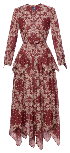 June Dress rust bandana - Dresses
