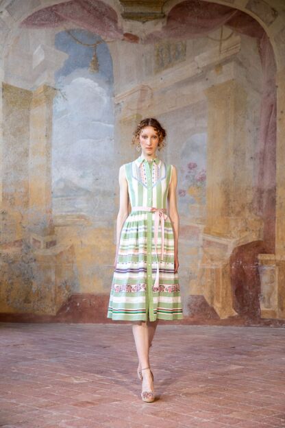 Lolly Dress pistachio cream - Tradition