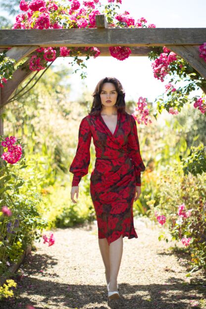 Lorna Kleid red rose - Neuheiten
