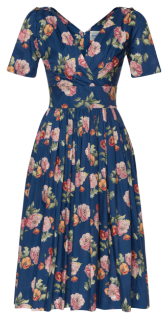 Marina Dress midnight bloom - Tradition