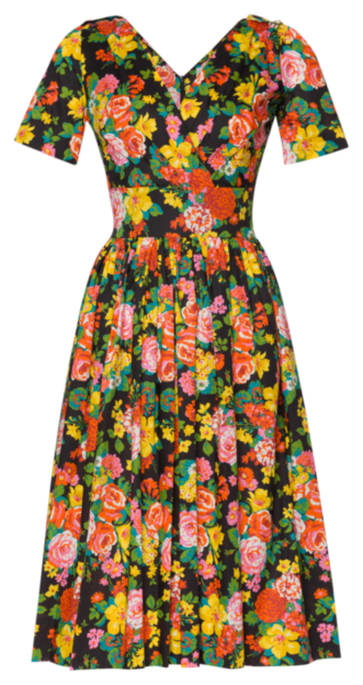 Marina Kleid psychedelic flower - Kleider