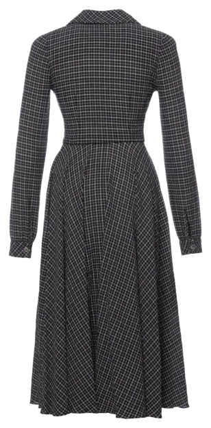 Negotiation Kleid charcoal check - Kleider