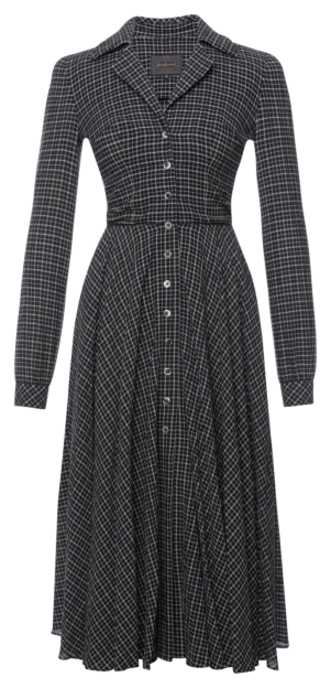 Negotiation Dress charcoal check - Shop All