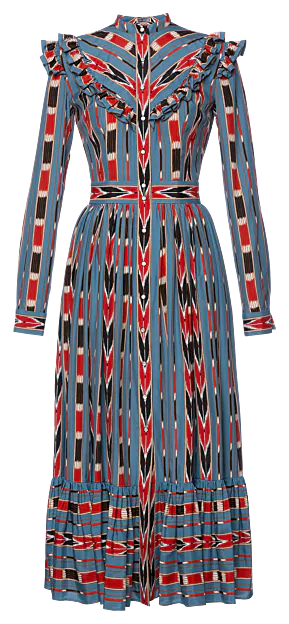 Nevada Dress arrowhead blue - Dresses