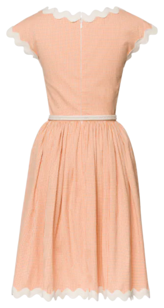 Riviera “Nizza” Dress – Vichy Check Summer Dress in Zucca by Lena