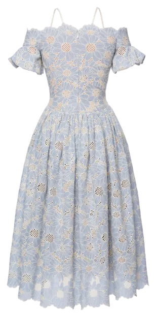 Ophelia Dress cornflower - Dresses