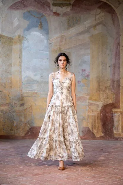 Ottavia Kleid petalo marrone - Kleider