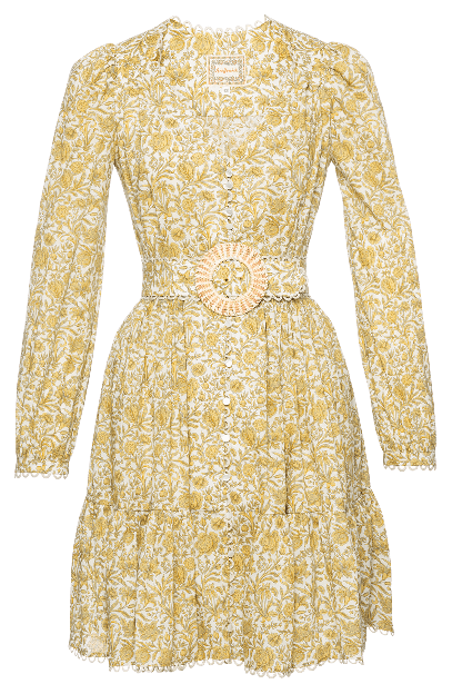 Paola Dress garofano giallo - Tradition