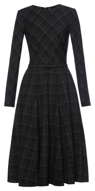Promotion Dress graphite check - Business Collection