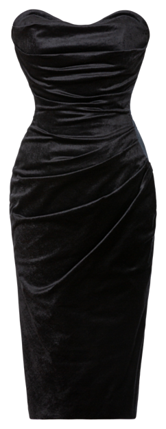 Sculpture Dress jet black - Dresses