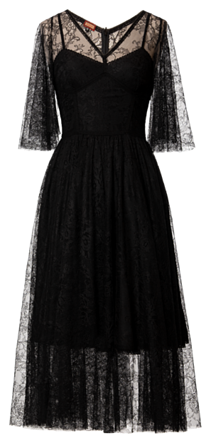 Seducer Dress black lace - All Products