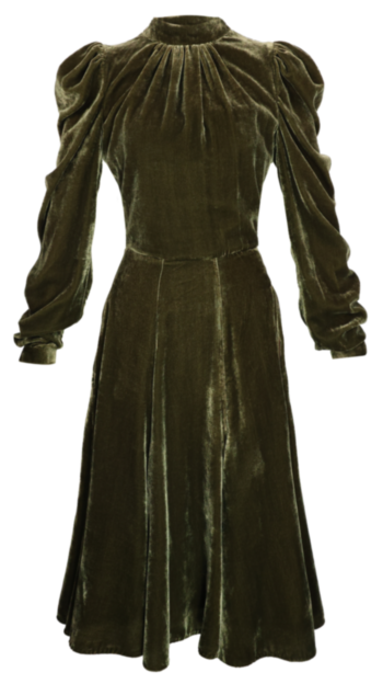 Superstition Dress forest green - AW 26 - Broken Flowers