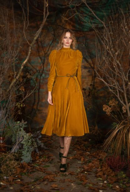 Superstition Dress saffron - AW 26 - Broken Flowers