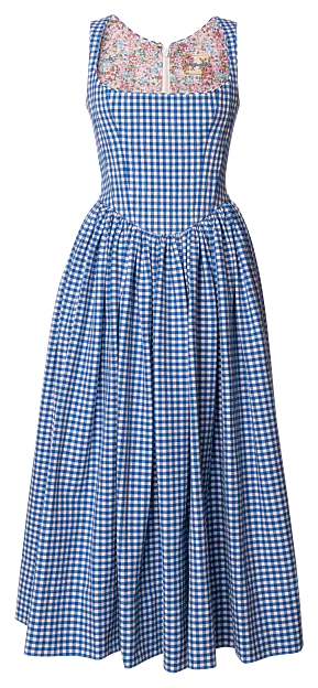 Tessa Kleid blue gingham - Kleider