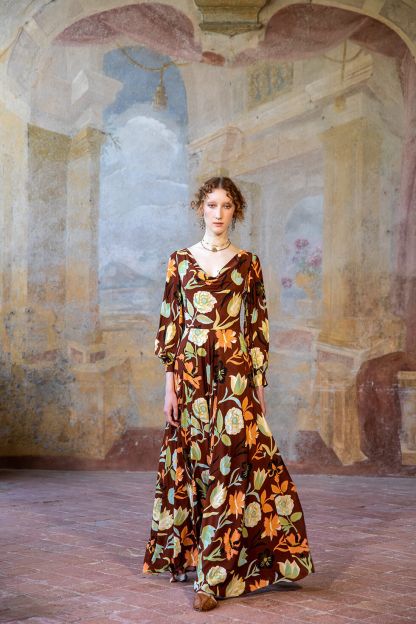 Toscana Dress fiore antico - SS24 - Fresco