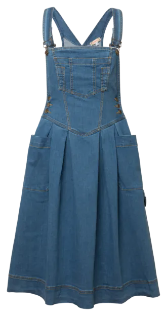 Trucker Kleid denim - Kleider