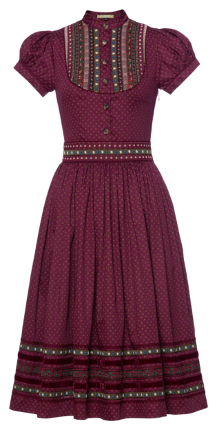 Wally Dress grape - Tradition