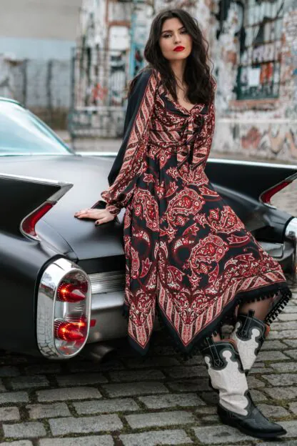 Wild Side Kleid night paisley - Kleider