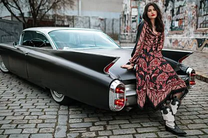 Wild Side Kleid night paisley - Kleider