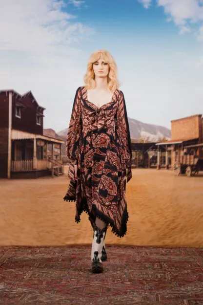 Wild Side Kleid night paisley - Kleider