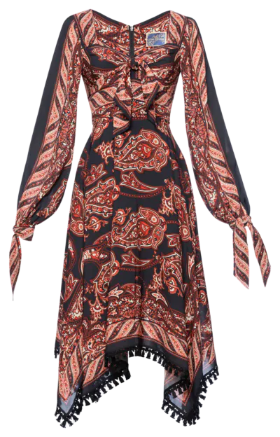 Wild Side Kleid night paisley - Kleider