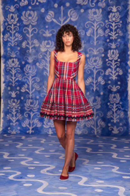 Riviera “Zilly” Dress – Summer Tartan Plaid Dress by Lena Hoschek