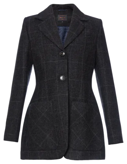 Financier Jacket gray check - Jackets & Coats