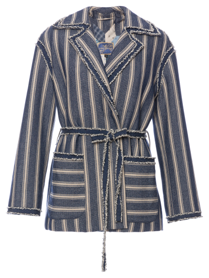 Hodge Podge Jacket denim stripes - Jackets & Coats