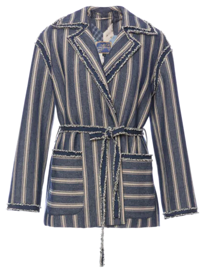 Hodge Podge Jacket denim stripes - Jackets & Coats