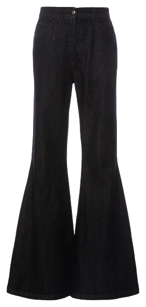 Cheryl Jeans black denim - Pants