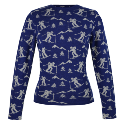 Alpine Resort Stricktop skiers blue - Alle Produkte