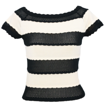 Bateau Stricktop black stripes - Shop All