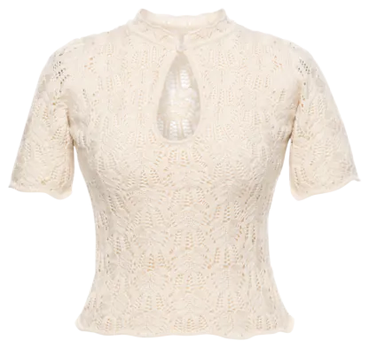 Choupette Knitted Top cremosa - Knitwear