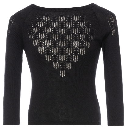 Cortona Knitted Top nero - All Products