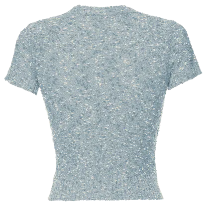 Devon Knitted Top baby blue - Knitwear
