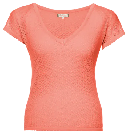 Domenica Knitted Top pesca - Knitwear