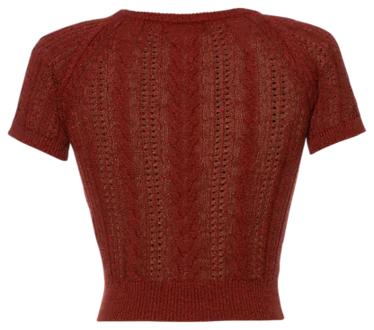 Lavinia Knitted Top brick wall - Knitwear