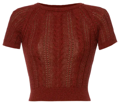 Lavinia Knitted Top brick wall - Knitwear